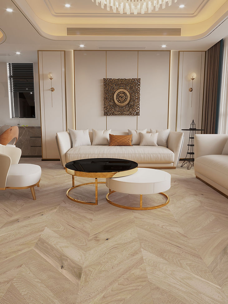 Viviene French Herringbone MGNHB9037 Chevron Engineered Hardwood Flooring - Noyer Highlands Collection