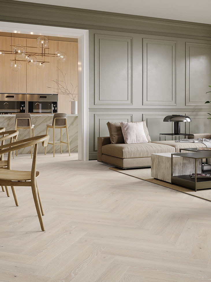 Valerie Herringbone MGNHB9034-2 Herringbone Engineered Hardwood Flooring - Noyer Highlands Collection