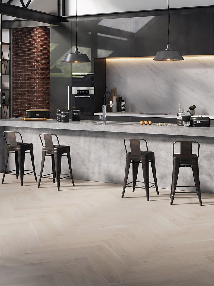 St. Pierre Herringbone MGNHB9032 Herringbone Engineered Hardwood Flooring - Muller Graff Collection