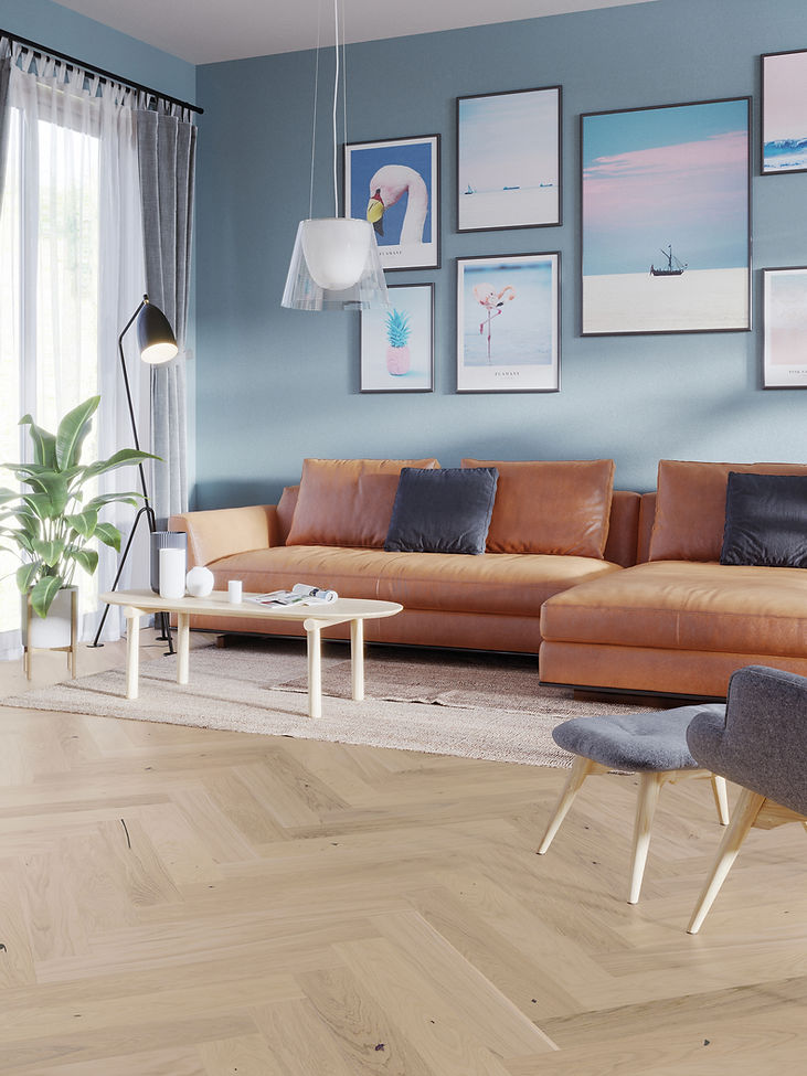 St. Clair Herringbone MGNHB9033 Herringbone Engineered Hardwood Flooring - Muller Graff Collection