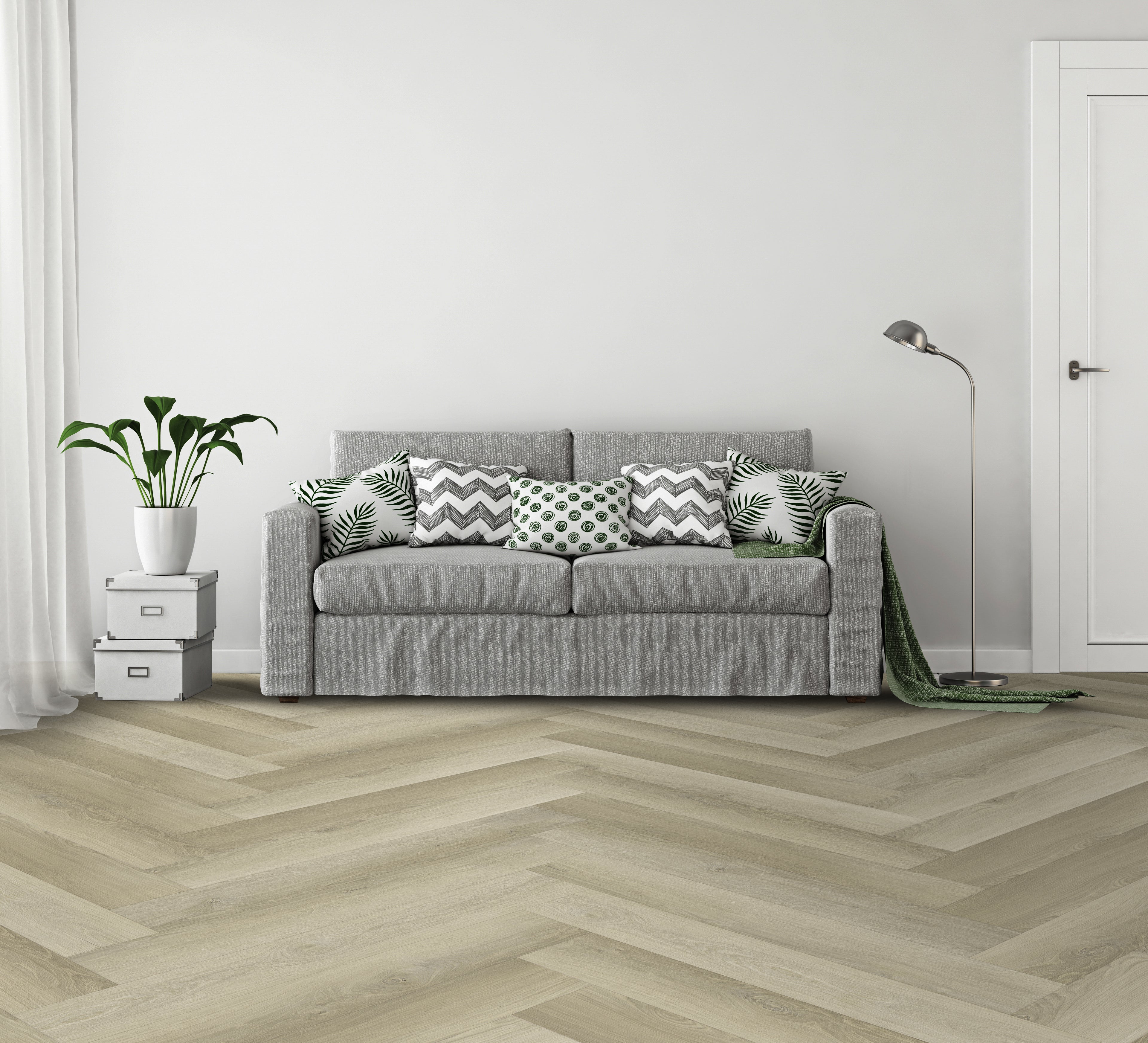 Bastia Rigid Core REHR8702 Rigid Core Herringbone Flooring - Corsica Mountains Herringbone Collection