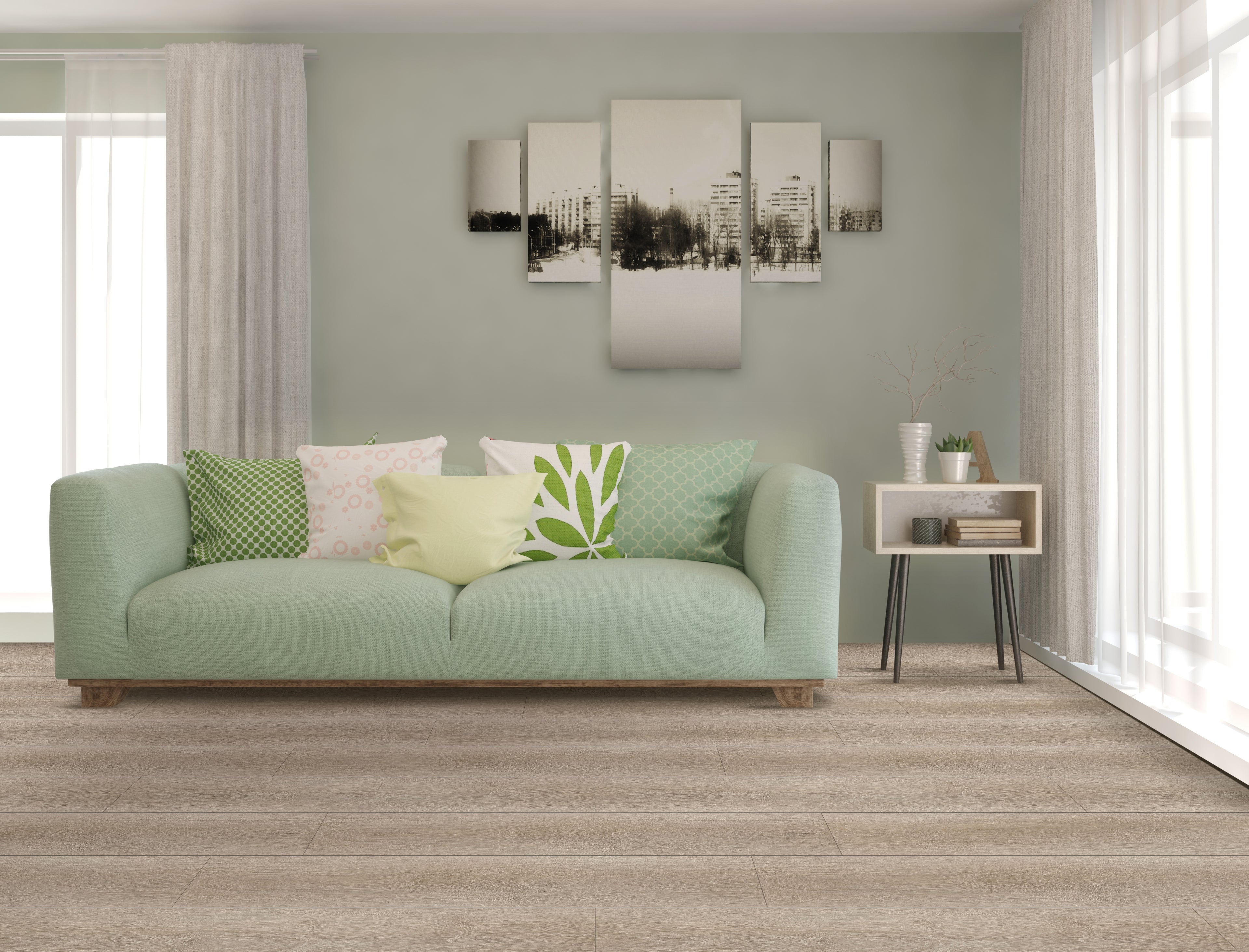 Capri Tan Rigid Core REGM8504 Rigid Core Waterproof Flooring - Green Mountain Collection