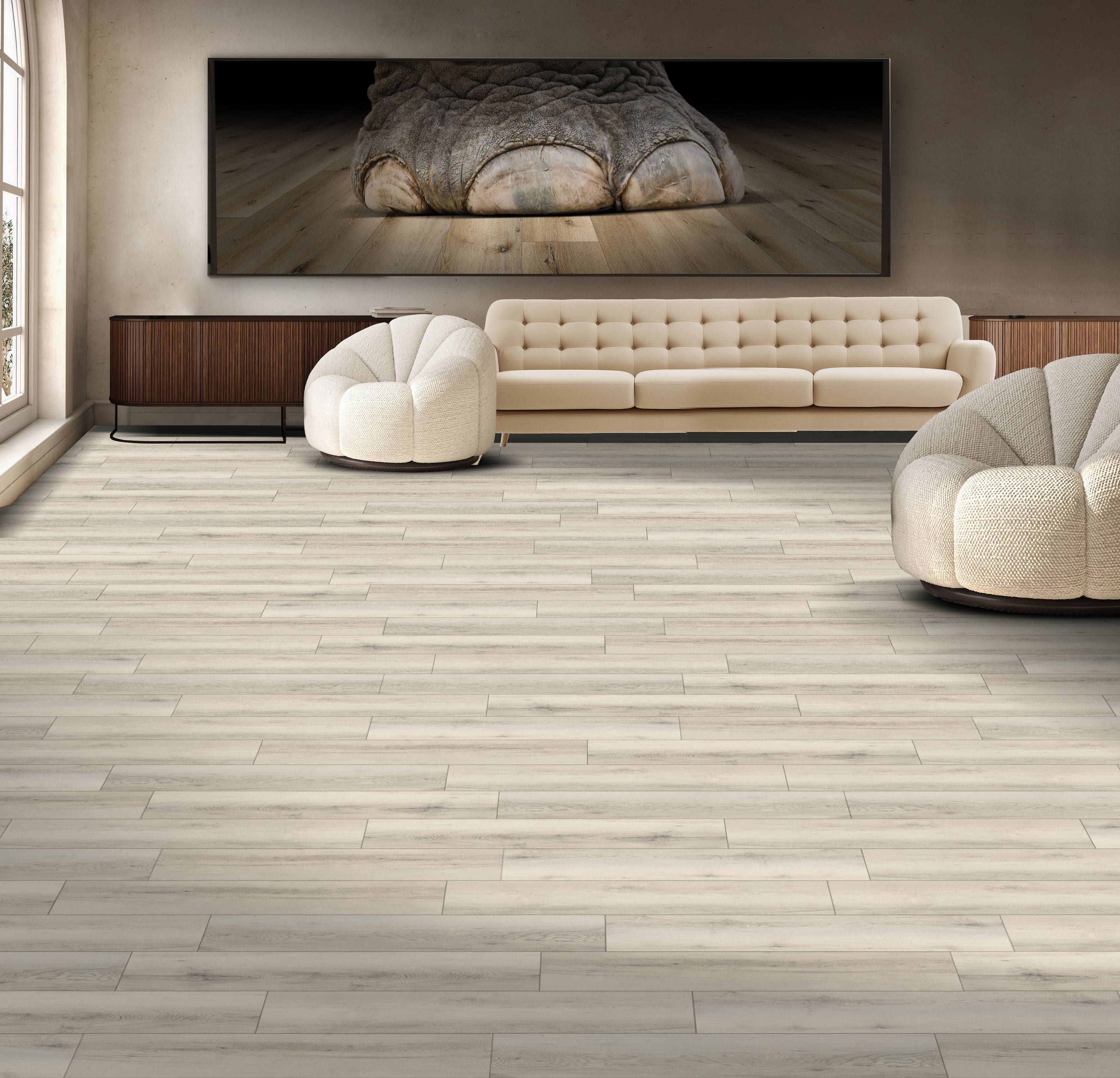 Courtyard Grey Rigid Core REBW63106 Waterproof Rigid Core - Blackwater Canyon Collection
