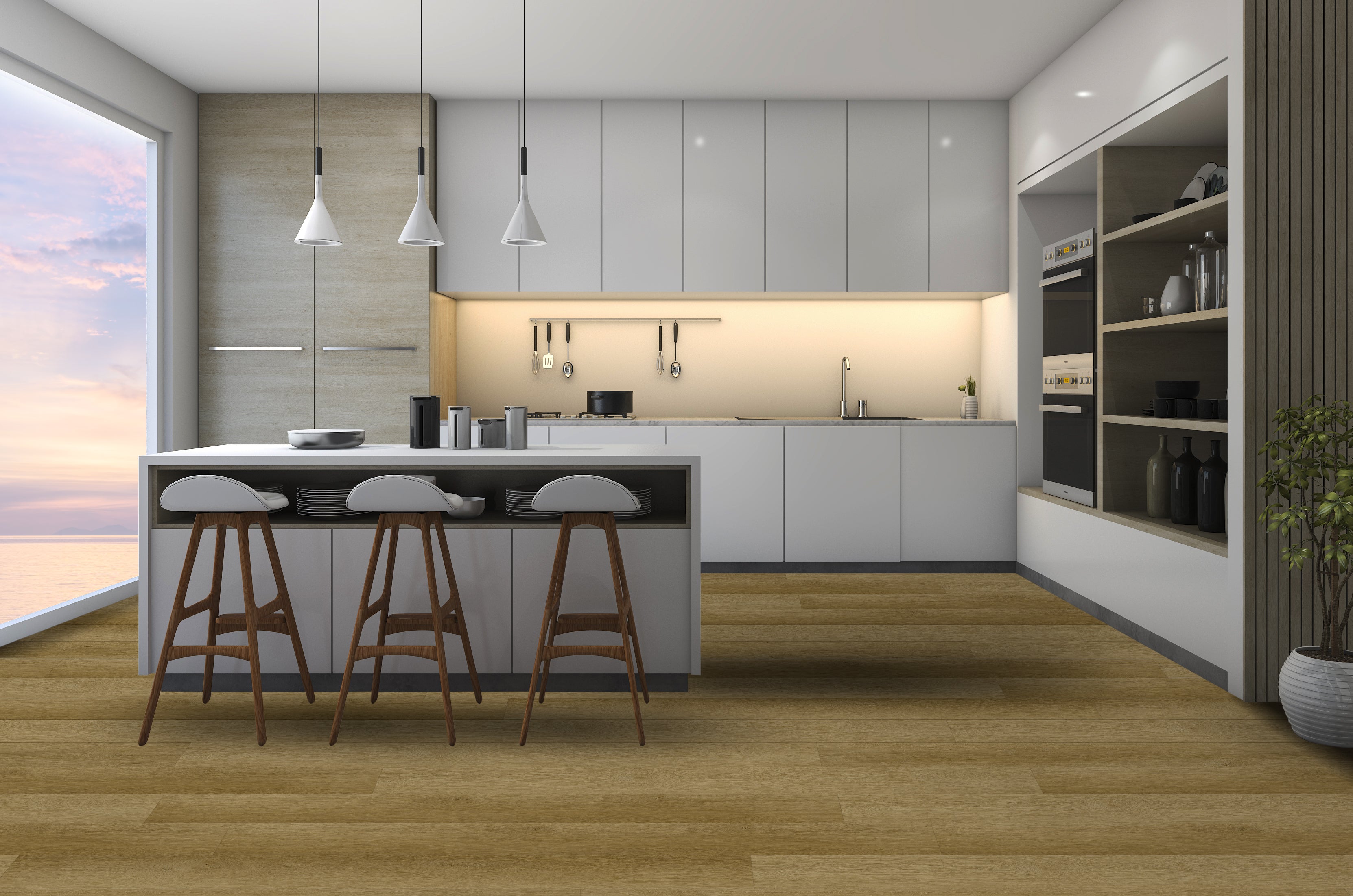 Ellen Rigid Core REED2003 Rigid Core Waterproof Flooring - Sierra Collection