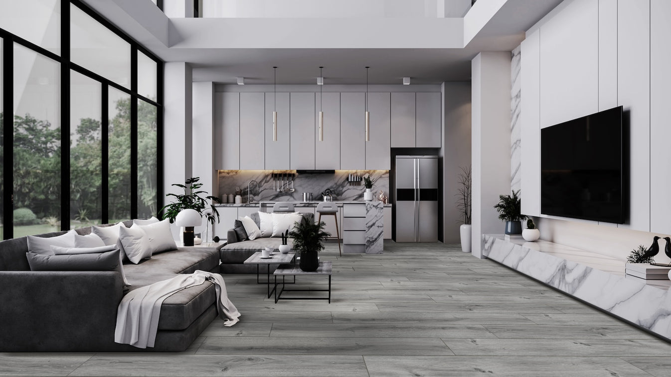 Stormy Grey Rigid Core RELC8203 Rigid Core Waterproof Flooring - The Creek Collection