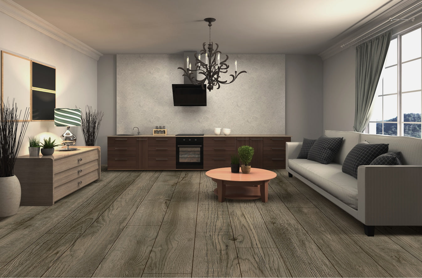 Iris Tan 48" Rigid Core RELM8102 Rigid Core Waterproof Flooring - The Meadows Collection