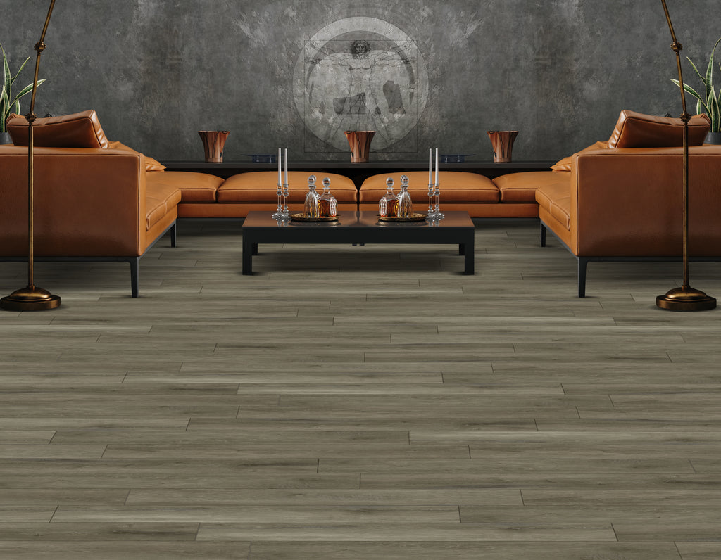 Super Gray Rigid Core REGVE5205 Rigid Core Waterproof Flooring - The Glacier Point Collection