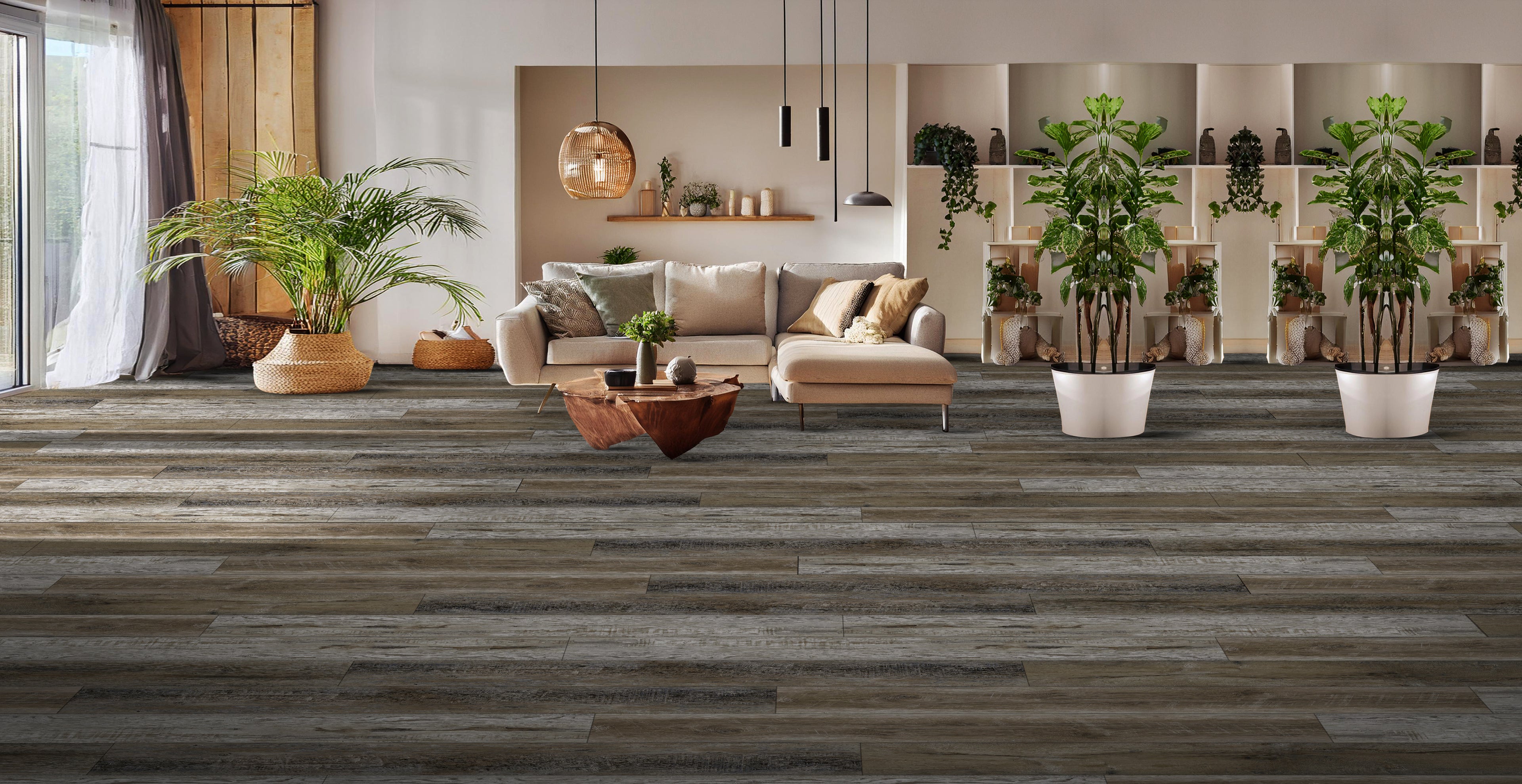 Tiger Beige Rigid Core RECC5302 Rigid Core Waterproof Flooring - The Clover Creek Collection