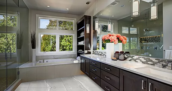 Western Amber Vinyl Arctic Sky REWA9504 Waterproof Rigid Core - Pure Grout Collection