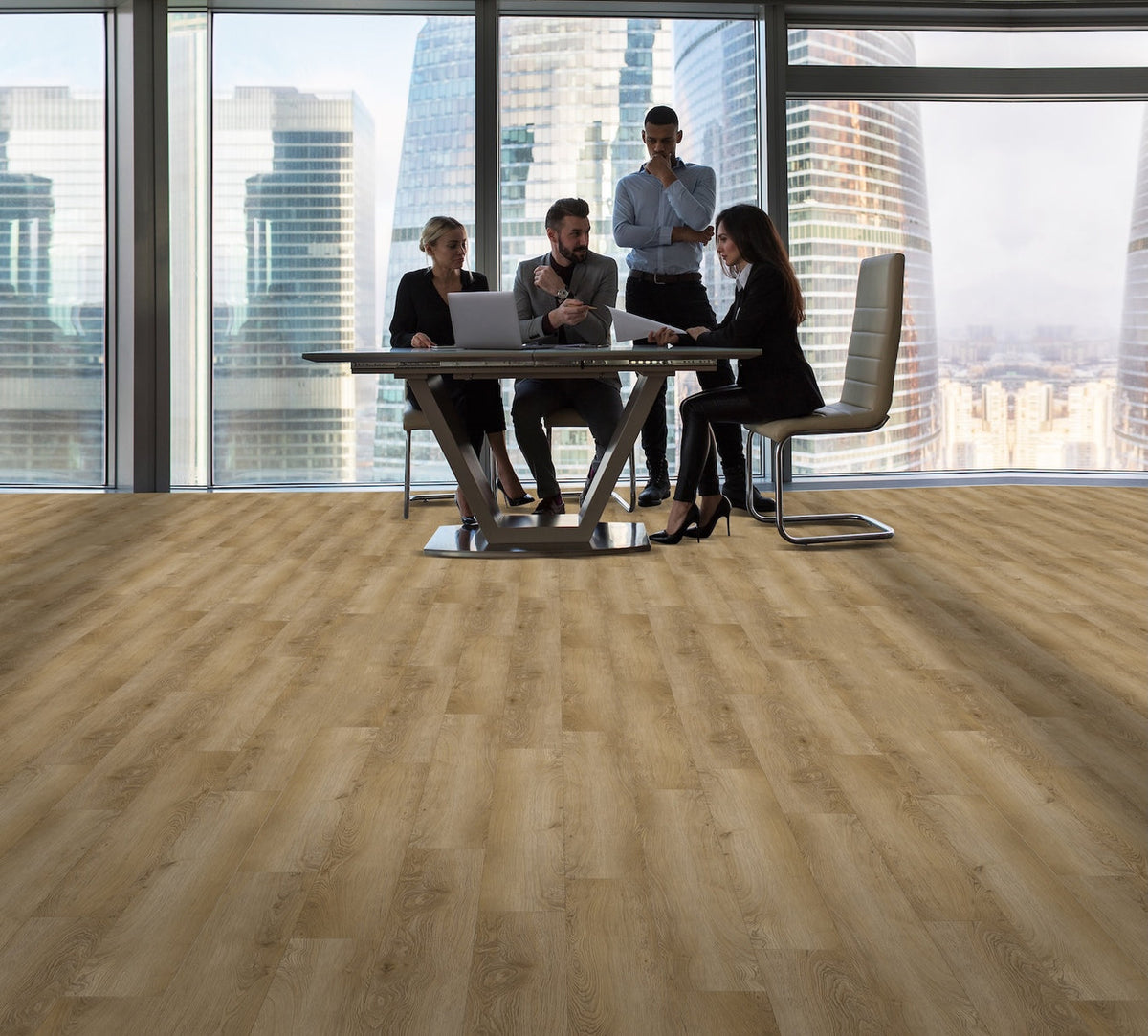 Light Dune Rigid Core RESL64001 Rigid Core Waterproof Flooring - Summer Lake Collection